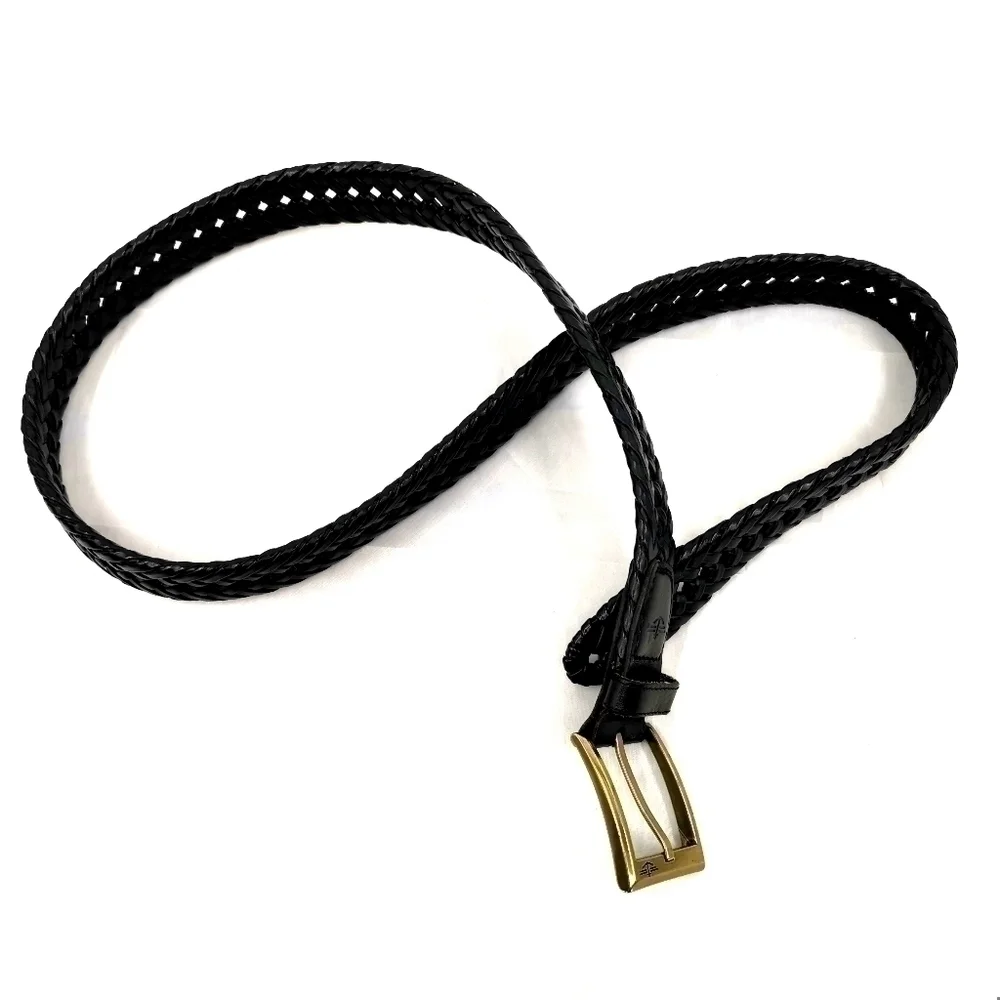 Dockers Men's 40 Black Braided Belt